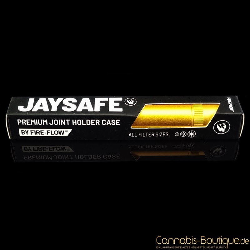 JAYSAFE® Premium Joint Holder Case in Gold CannabisBoutique.de